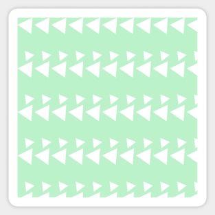 Triangles pattern Geometric design sage green Sticker